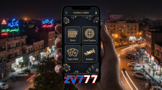 Main screen of Zv777 app page for PK players