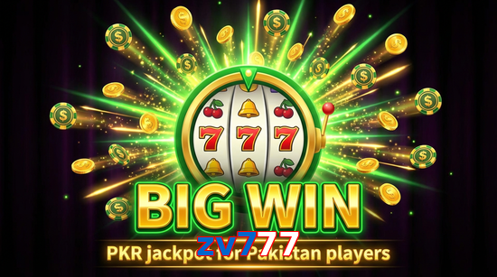 Big win animation on Zv777 slot game